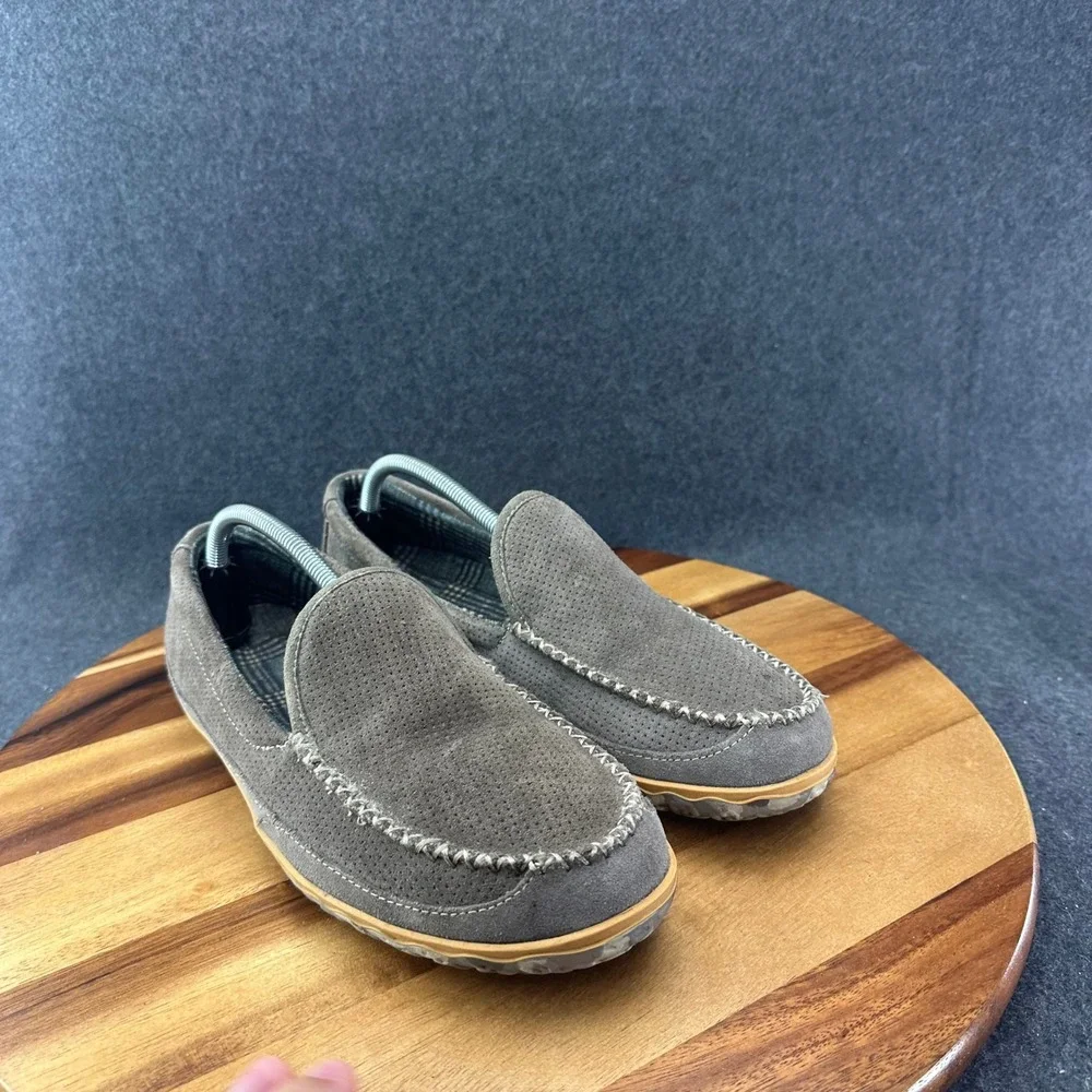 L.L. Bean Brown Flannel Lined Slippers 501983 Mens Size 10D